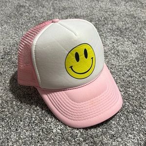 Pink Smiley Face Hat